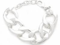 Kenneth Jay Lane Large Flat Link Bracelet