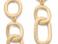 Kenneth Jay Lane Open Link Drop Earrings