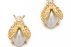 Kenneth Jay Lane Pearl Bee Earrings