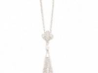 Kenneth Jay Lane Tear Deco Pendant Necklace