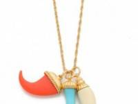 Kenneth Jay Lane Tooth &amp; Horn Necklace