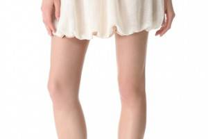 Kenny Embroidered Mini Bubble Skirt