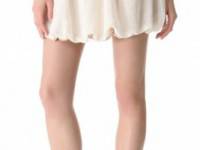 Kenny Embroidered Mini Bubble Skirt