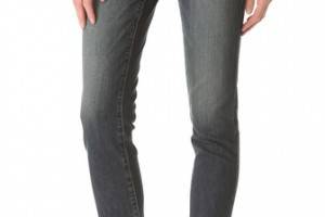 L'AGENCE Cropped Skinny Jeans with Belt