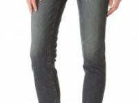 L&#039;AGENCE Cropped Skinny Jeans with Belt