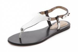 L'AGENCE Margaret Clear Strap Sandals