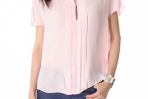 L'AGENCE Pleated Blouse