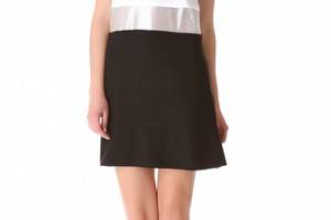 L'AGENCE Sleeveless Dress with Mesh Insets