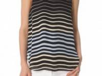 L&#039;AGENCE Sleeveless Striped Blouse