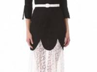 L&#039;Wren Scott 3/4 Sleeve Lace Dress