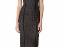 L&#039;Wren Scott Short Sleeve Lace Dress