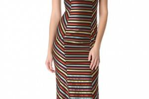 L'Wren Scott Sleeveless Ribbon Dress