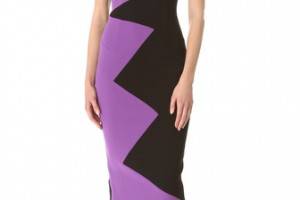 L'Wren Scott Zigzag Sleeveless Dress