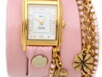 La Mer Collections Crystal Ballerina Charm Watch