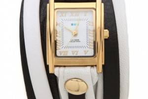 La Mer Collections Square Case Wrap Watch