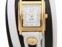 La Mer Collections Square Case Wrap Watch