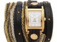 La Mer Collections Venice Stud Wrap Watch
