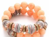 Lacey Ryan Orange Jade Bracelet Set