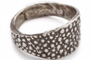 Lauren Wolf Jewelry Silver Stingray Signet Ring