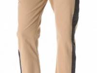 Laurence Dolige Vent Pants with Stripe