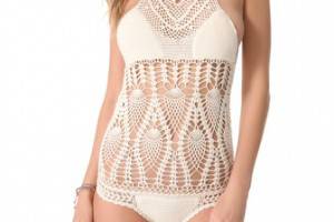 Lisa Maree Feathering Peacock Crochet Swimsuit