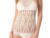 Lisa Maree Feathering Peacock Crochet Swimsuit