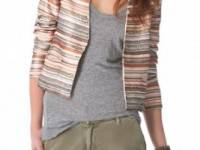 Love Sam Embroidered Stripe and Sequin Jacket