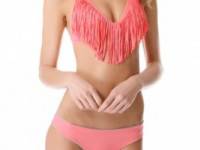 L*Space Brasilia Audrey Fringe Bikini Top