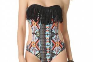 L*Space City Tribe One Piece Swim Suit