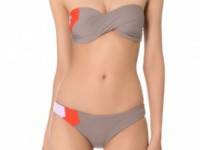 L*Space Colorblock Bandeau Bikini Top