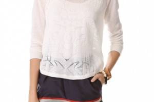 Madewell Loretta Floral Stitch Pullover