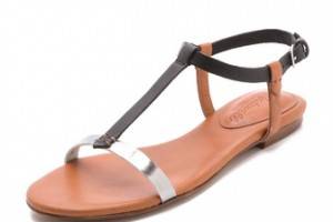 Madewell T Strap Flat Sandals