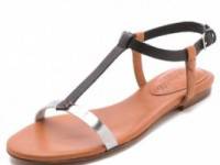 Madewell T Strap Flat Sandals