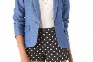 Madewell Washed Chambray Blazer