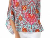 Madison Marcus Pop Embroidered Top