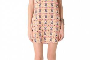 Maison Scotch Printed Dress with Puffed Sleeves