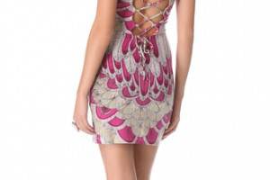 Mara Hoffman Feather Cover Up Mini Dress