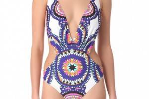 Mara Hoffman Pow Wow Cutout One Piece Swimsuit