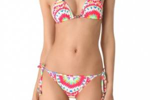 Mara Hoffman Pow Wow Tie Side Bikini Top