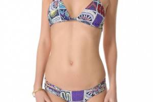 Mara Hoffman Quilts Braided Triangle Bikini Top