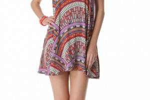 Mara Hoffman Rainbow Mini Cover Up Dress