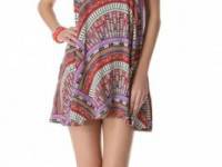 Mara Hoffman Rainbow Mini Cover Up Dress