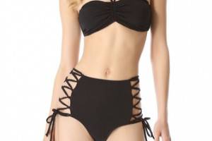 Mara Hoffman Solid Halter Bikini Top