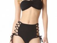 Mara Hoffman Solid Halter Bikini Top