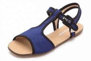 Marais USA T-Strap Haircalf Sandals