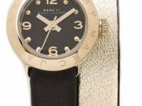 Marc by Marc Jacobs Amy Double Wrap Leather Watch