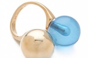 Marc by Marc Jacobs Ball & Chains Double Ring