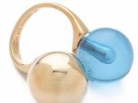 Marc by Marc Jacobs Ball &amp; Chains Double Ring