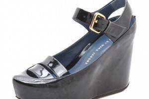 Marc by Marc Jacobs Carpaint Metallic Wedge Sandals