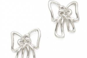 Marc by Marc Jacobs Metal Bow Stud Earrings